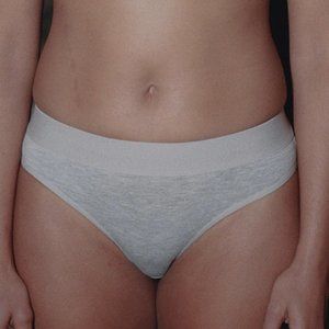 Elastic Bell Pants - Grey Melange